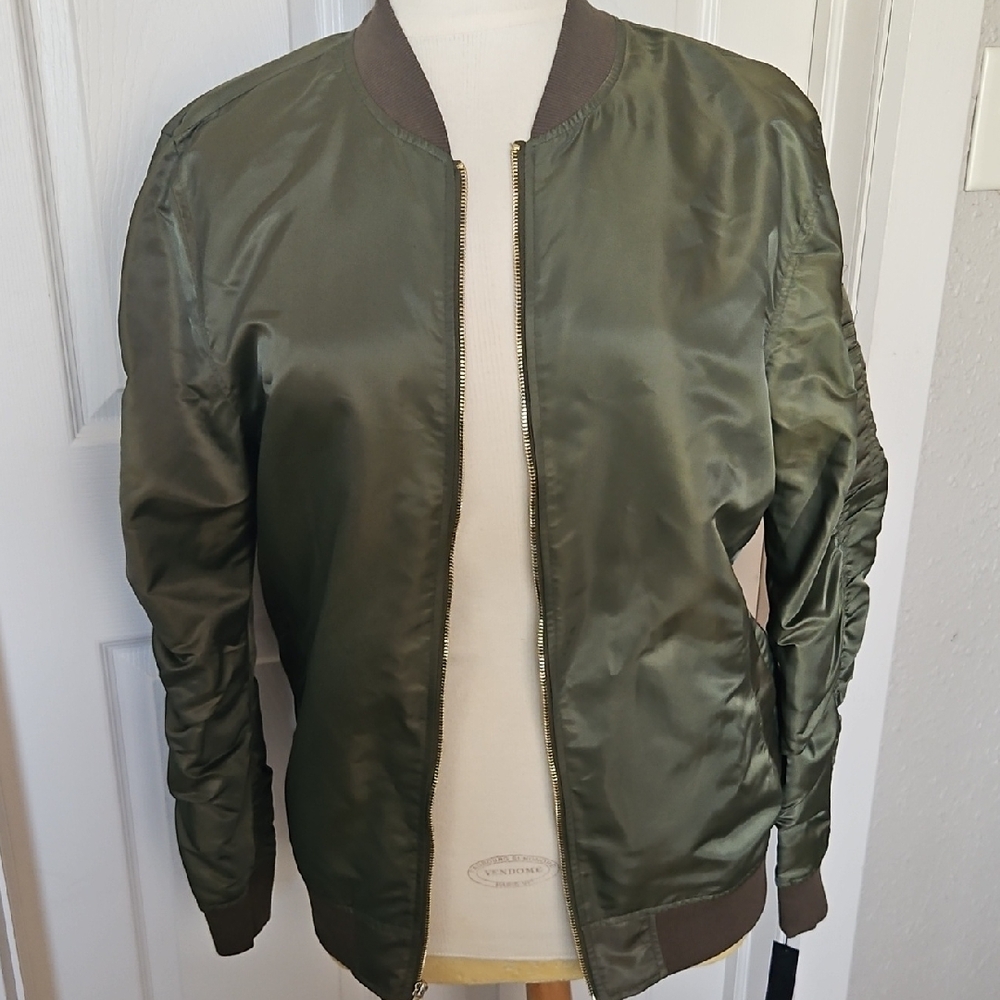 Olive Green Bomber Jaywalker Jacket - Men